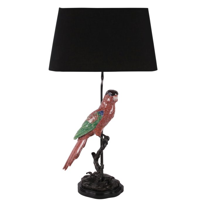 LAMP, LARGE RED PARROT,
