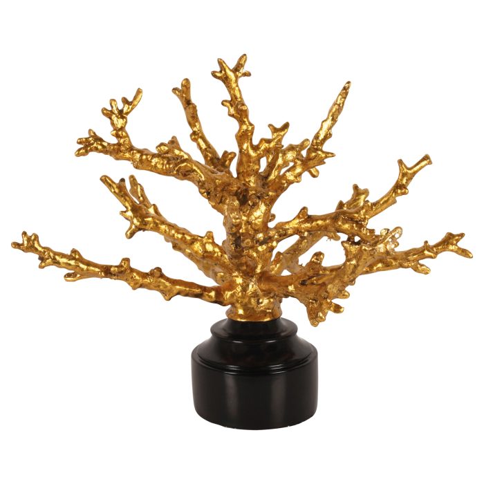 CORAL, GOLD FINISH, LARGE