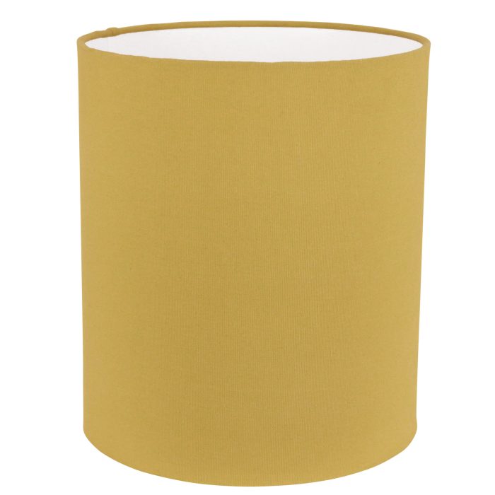 SHADE, CYLINDER, YELLOW COTTON