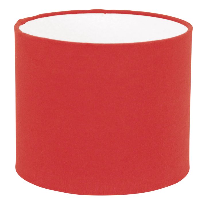 SHADE, CYLINDER, RED COTTON,
