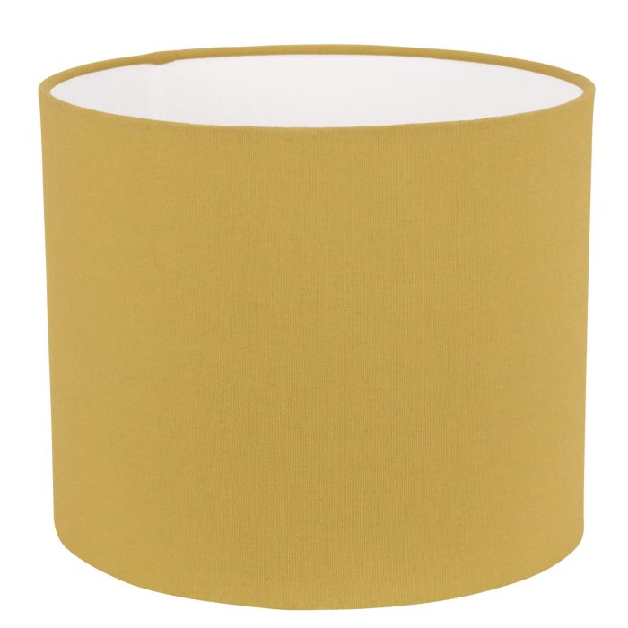 SHADE, CYLINDER, YELLOW COTTON,