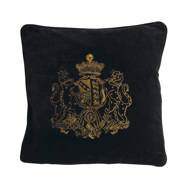 CUSHION COVER, GOLD EMBR. ARMS