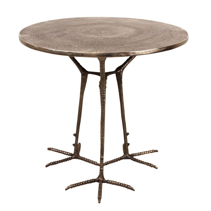 TABLE ROUND, WITH BIRDS FEET