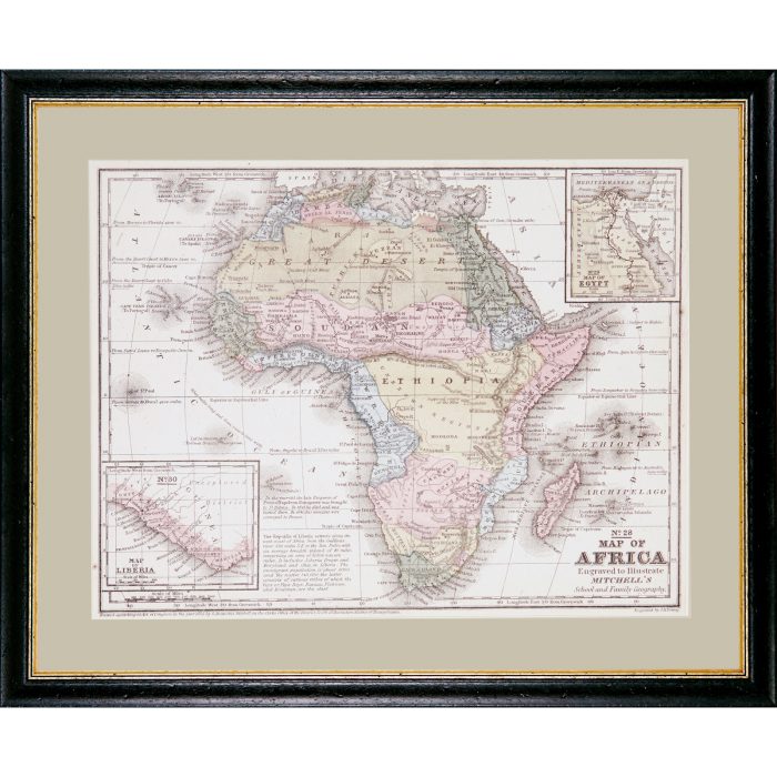 MITCHELL:MAP OF AFRICA:62X77
