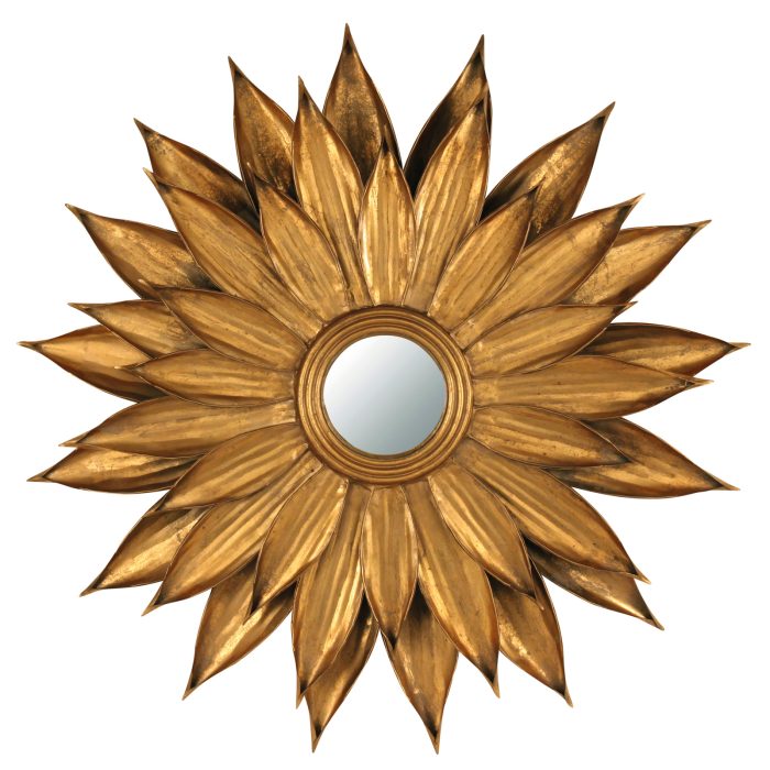 MIRROR: GOLD LEAVES: 87X87