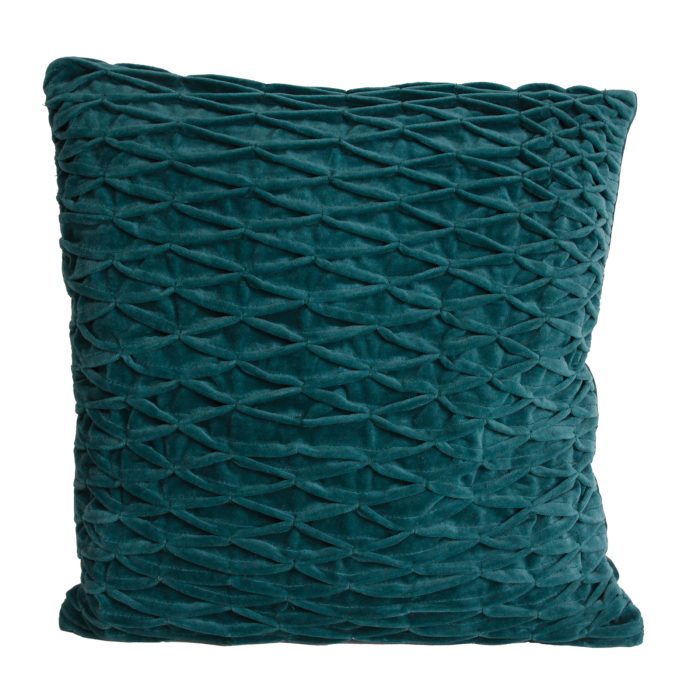 CUSHION COVER, SMOCK, TEAL