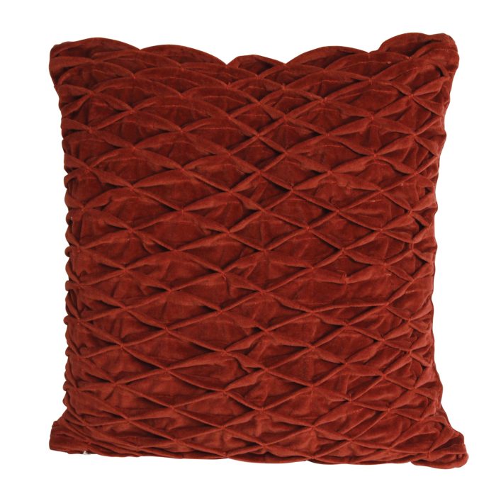 CUSHION COVER, SMOCK, RUST
